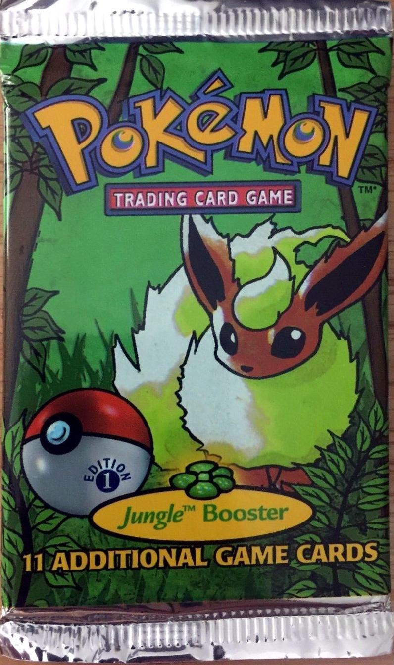 Pokemon Jungle 1st Edition Booster Pack - Flareon Artwork